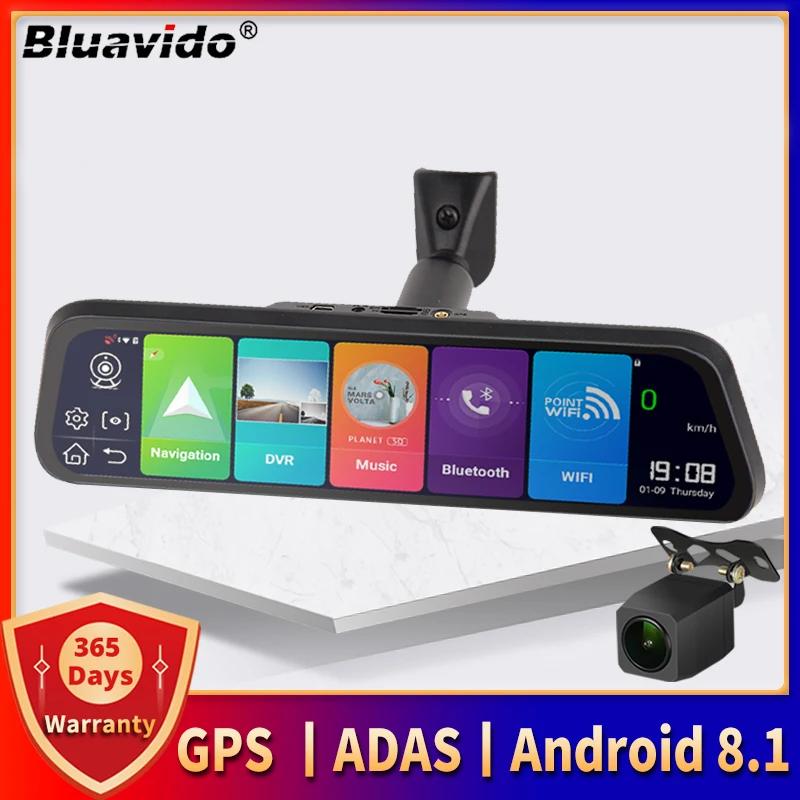 Bluavido-10 ġ 4G ȵ̵ 8.1 ڵ ̷  ڴ GPS ׺̼ ADAS ĸ麸 ī޶ AHD, 1080P    ķ DVRs